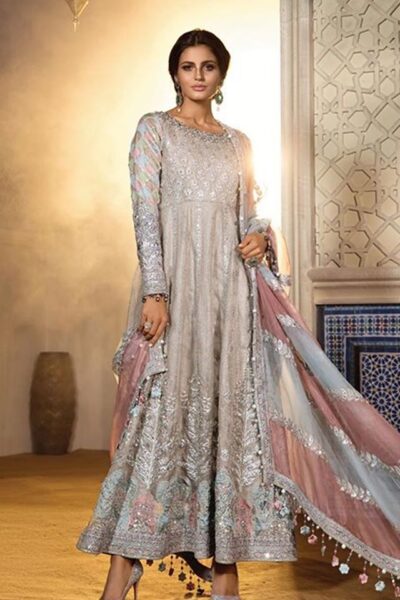 Maria B - Mbroidered - BD 1805 Cappuccino Moonlight - Blossoms by Azz