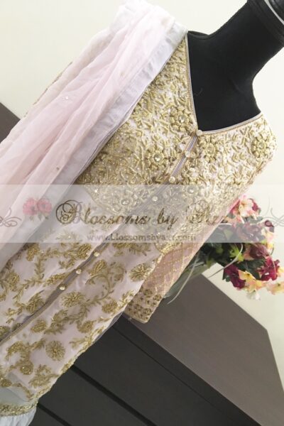 Gharara Dress With Dabka Work - Blossoms by Azz