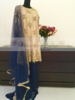 Royal Gold Net Dress - Blossoms by Azz