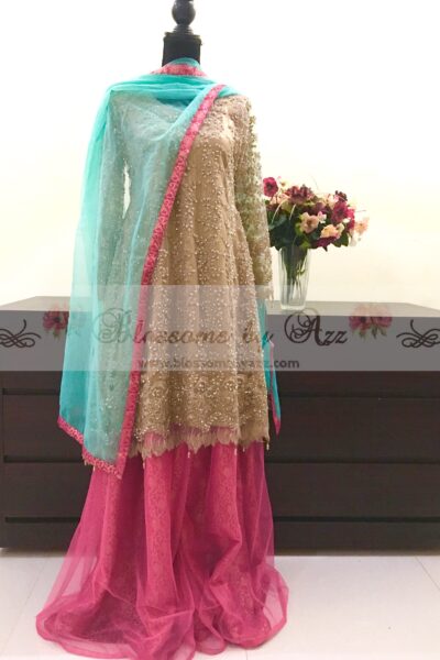 Golden Net Outfit - Blossoms by Azz