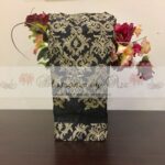 Straight Pants - Black - Tilla Work on Silk - Blossoms by Azz