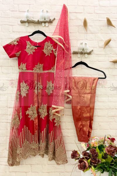 Fancy Net Full Dress for Girls - Blossoms by Azz