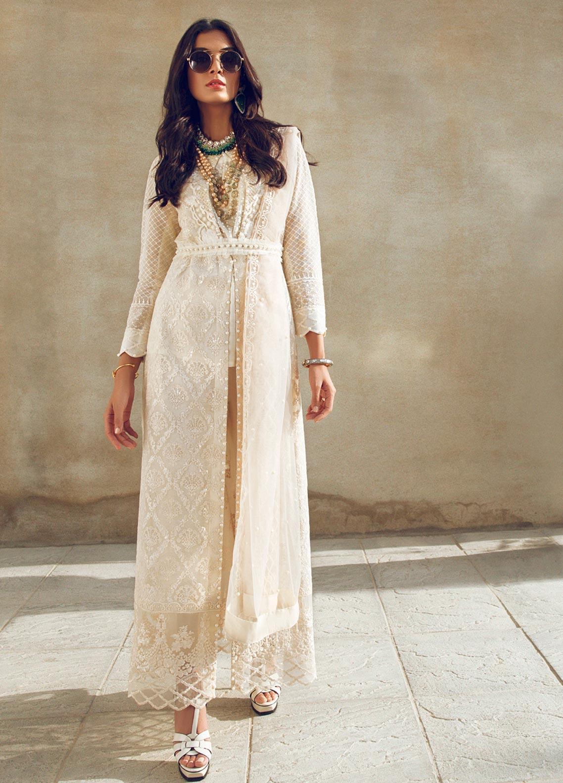 azalea-luxe-formals-2019-collection-aza19f-5-_1 Azalea Embroidered Cotton Net Stitched 3 Piece Suit AZA19F 5 - Luxury Collection - Blossoms by Azz