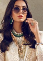 Azalea Embroidered Cotton Net Stitched 3 Piece Suit AZA19F 5 - Luxury Collection - Blossoms by Azz