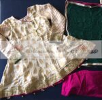 Banarsi Chiffon Angrakha Dress for Girls - Blossoms by Azz