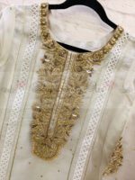 Organza Outfit With Hand & Gota Work - Blossoms by Azz