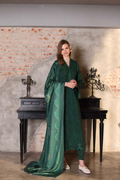 Saadia Asad - Noor Winter Embroidered Printkhaas Collection 2025 - 03A